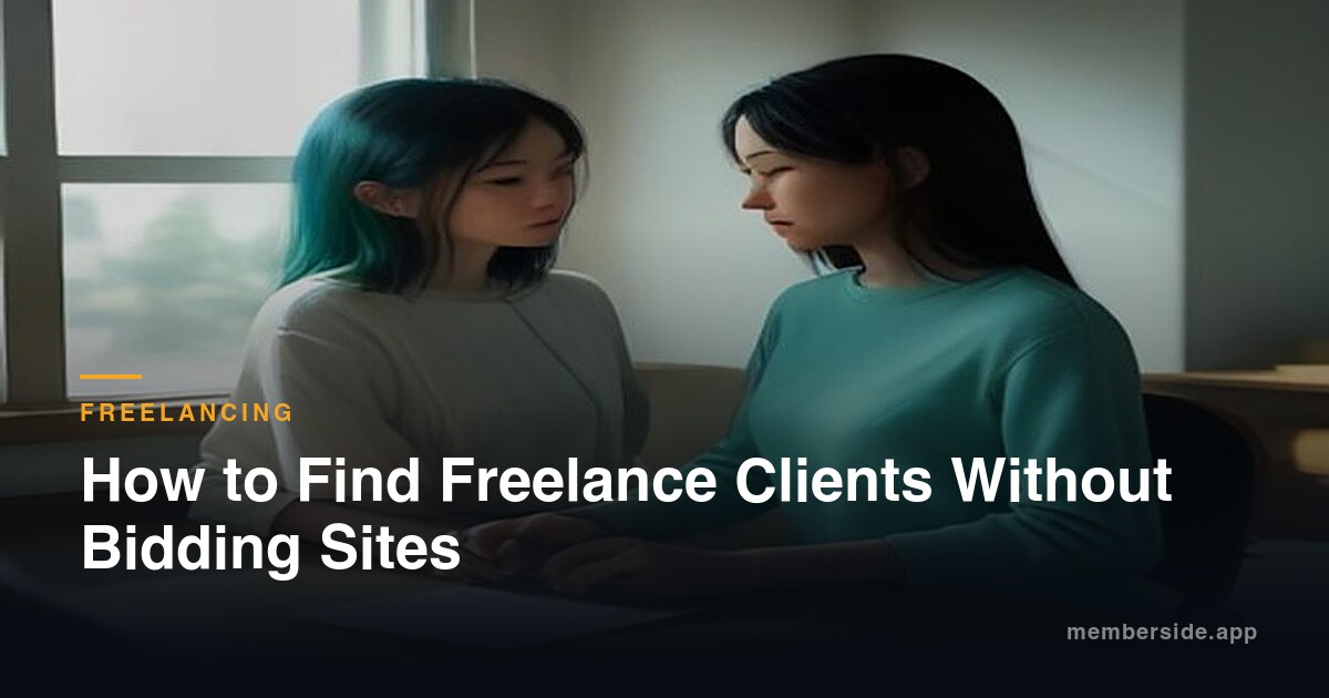How to Find Freelance Clients Without Bidding Sites