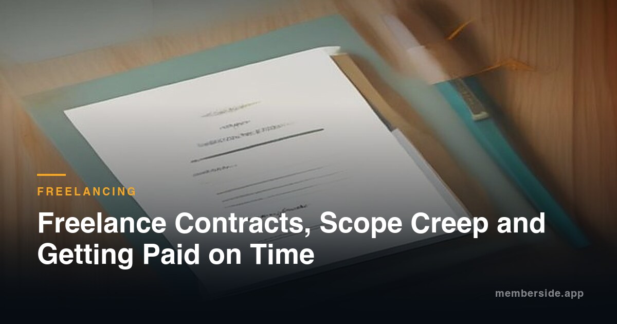 Freelance Contracts, Scope Creep and Getting Paid on Time